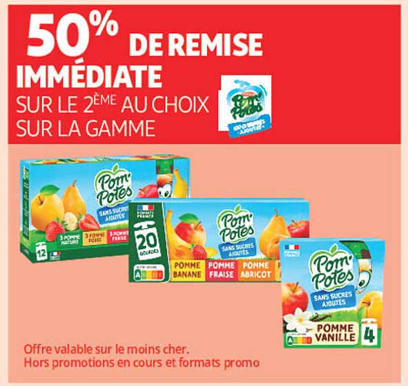 50% DE REMISE IMMÉDIATE SUR LE 2ÈME AU CHOIX SUR LA GAMME