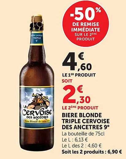 -50% DE REMISE IMMÉDIATE SUR LE 2ÈME PRODUIT