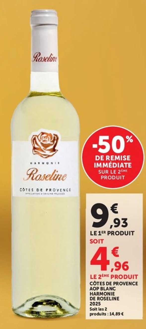 -50% DE REMISE IMMÉDIATE SUR LE 2ÈME PRODUIT