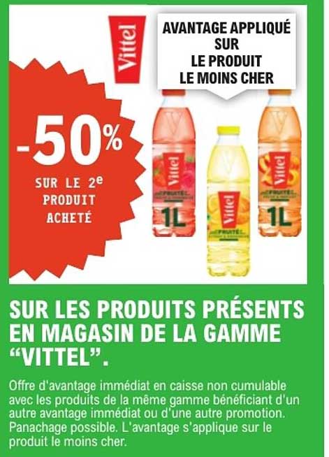-50% SUR LE 2e PRODUIT ACHETÉ