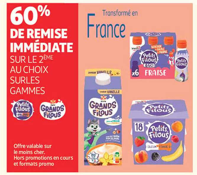 60% DE REMISE IMMÉDIATE SUR LE 2ÈME AU CHOIX SUR LES GAMBES