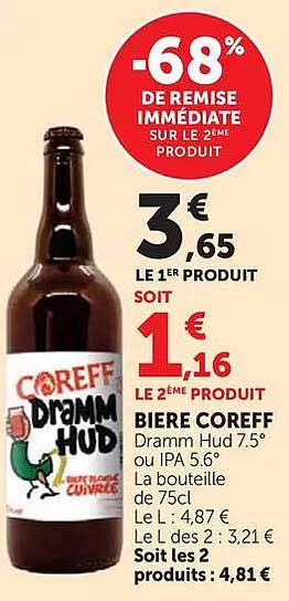 -68% DE REMISE IMMÉDIATE SUR LE 2E PRODUIT