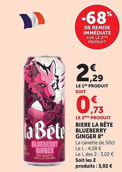 -68% DE REMISE IMMÉDIATE SUR LE 2ÈME PRODUIT