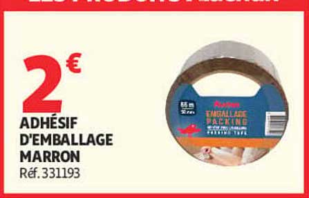 ADHÉSIF D'EMBALLAGE MARRON