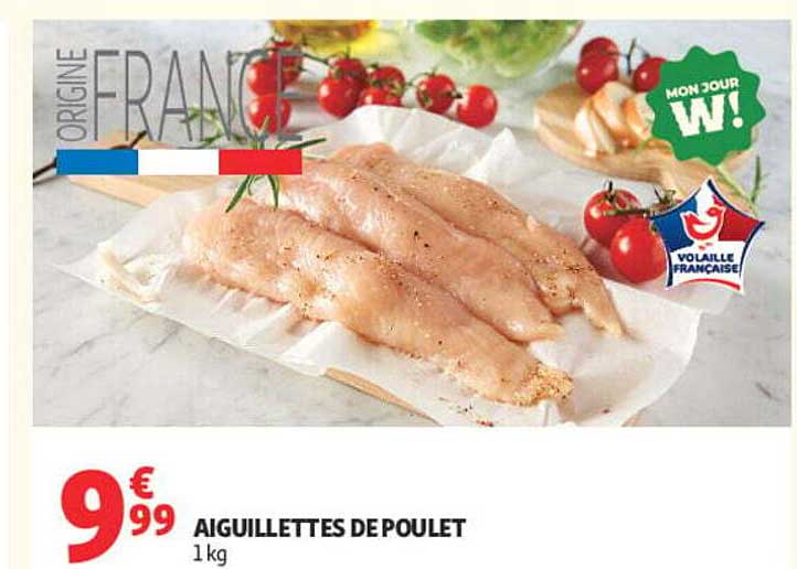 AIGUILLETTES DE POULET 1 kg