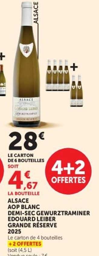 ALSACE AOP BLANC DEMI-SEC GEWURZTRAMINER EDOUARD LEIBER GRANDE RESERVE 2025