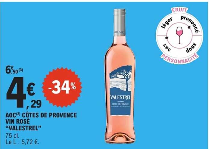 AOC CÔTES DE PROVENCE VIN ROSÉ “VALESTREL”