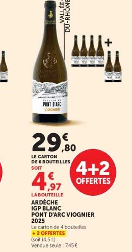ARDÈCHE IGP BLANC PONT D'ARC VIOGNIER 2025