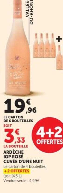 ARDÈCHE IGP ROSÉ CUVÉE D’UNE NUIT