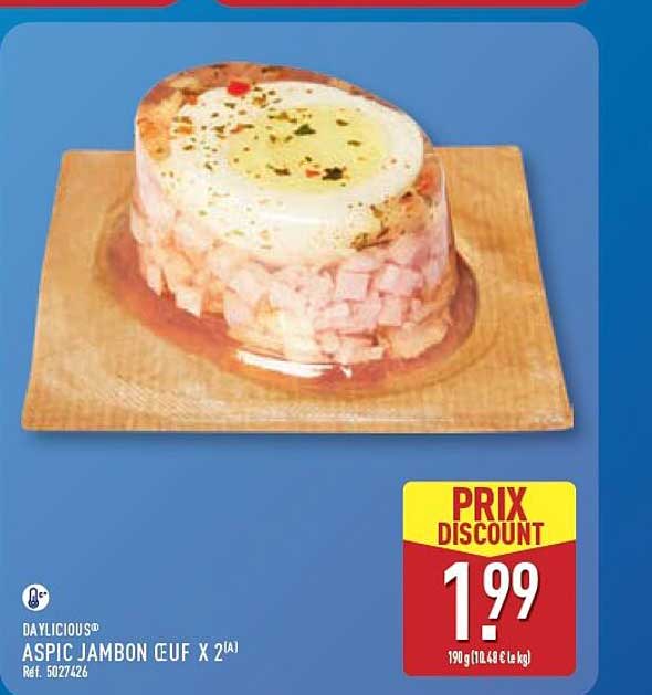 ASPIC JAMBON OEUF X 2