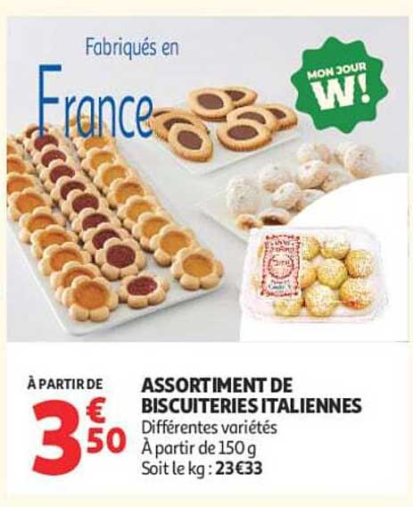 ASSORTIMENT DE BISCUTERIES ITALIENNES