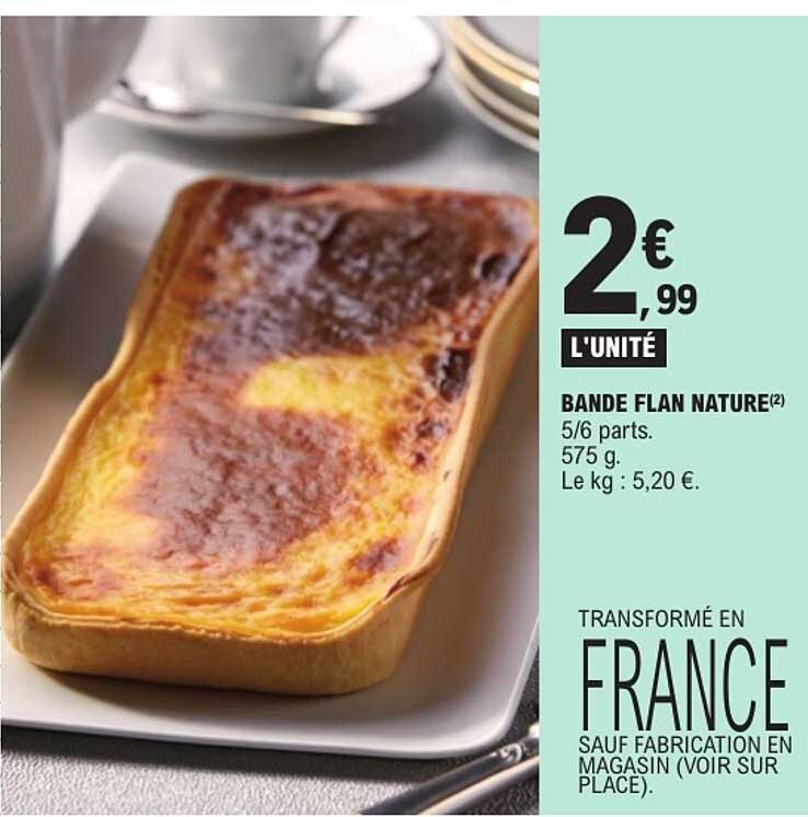 BANDE FLAN NATURE