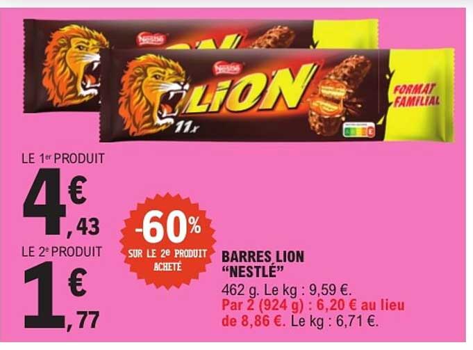 BARRES LION “NESTLÉ”