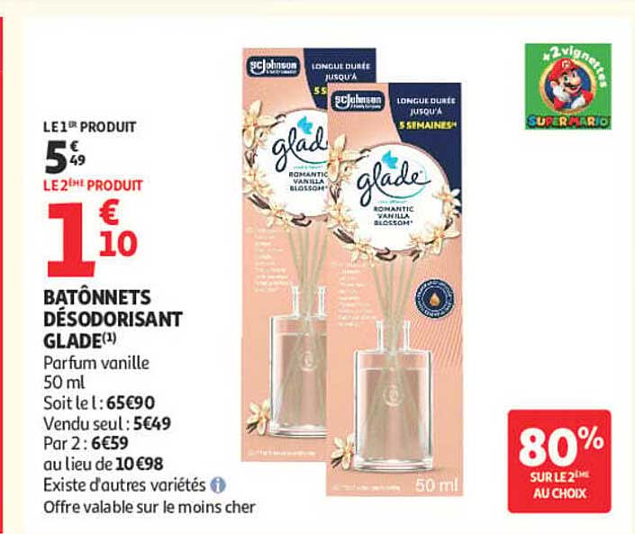 BATÔNNETS DÉSODORISANT GLADE(1)