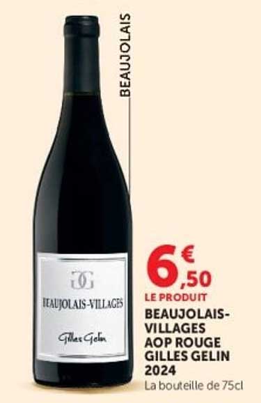 BEAUJOLAIS-VILLAGES AOP ROUGE GILLES GELIN 2024