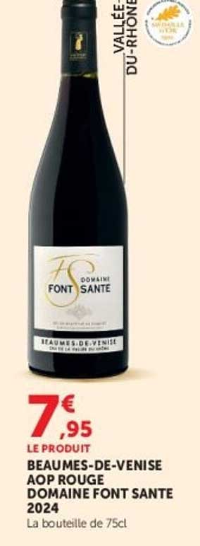 BEAUMES-DE-VENISE AOP ROUGE DOMAINE FONT SANTE 2024