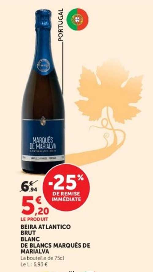 BEIRA ATLANTICO BRUT BLANC DE BLANCS MARQUÉS DE MARIALVA