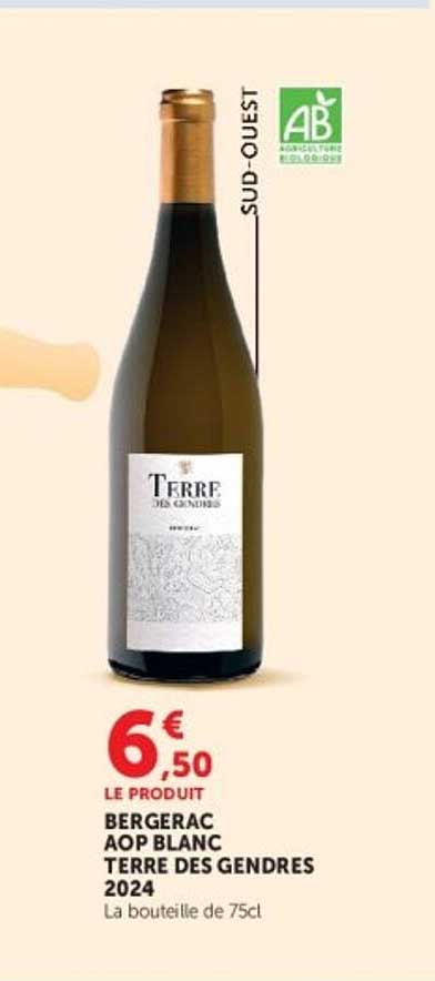 BERGERAC AOP BLANC TERRE DES GENDRES 2024