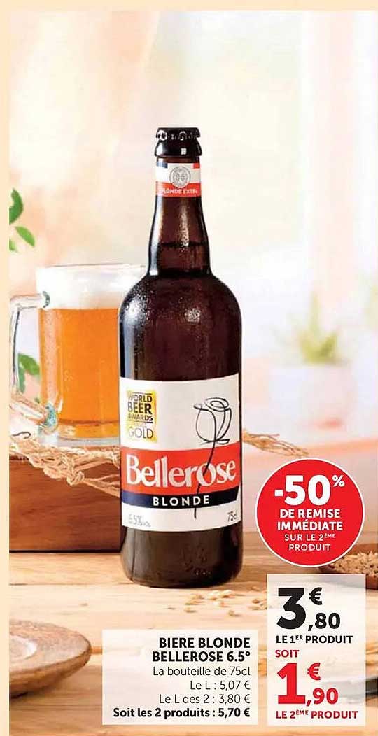 BIERE BLONDE BELLEROSE 6.5°