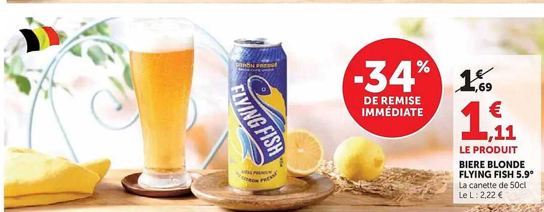 BIERE BLONDE FLYING FISH 5.9°