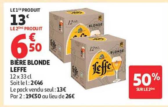 BIÈRE BLONDE LEFFE
