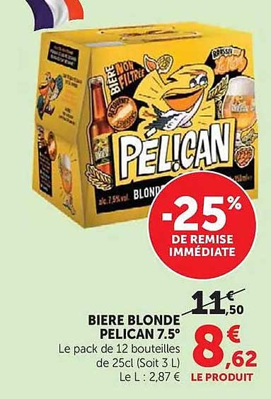 BIERE BLONDE PELICAN 7.5°