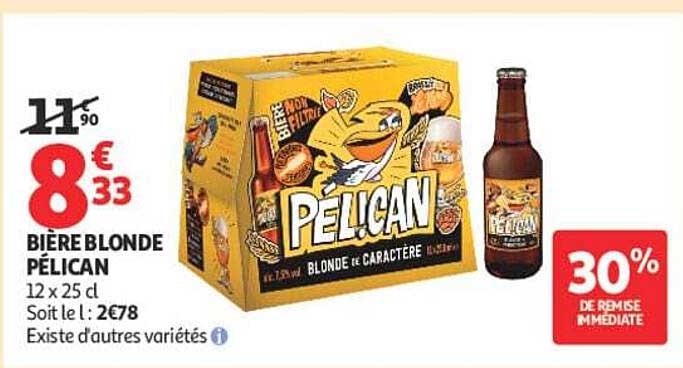 BIÈRE BLONDE PÉLICAN