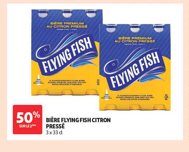 BIÈRE FLYING FISH CITRON PRESSÉ