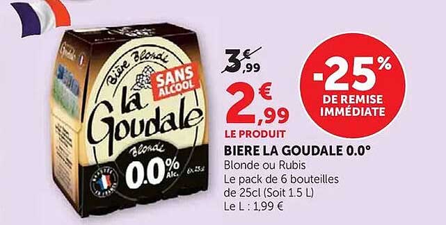 BIERE LA GOUDALE 0.0°