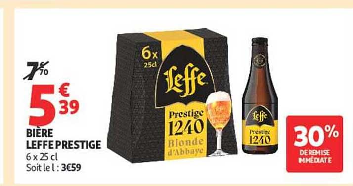 BIÈRE LEFFE PRESTIGE 6 x 25 cl
