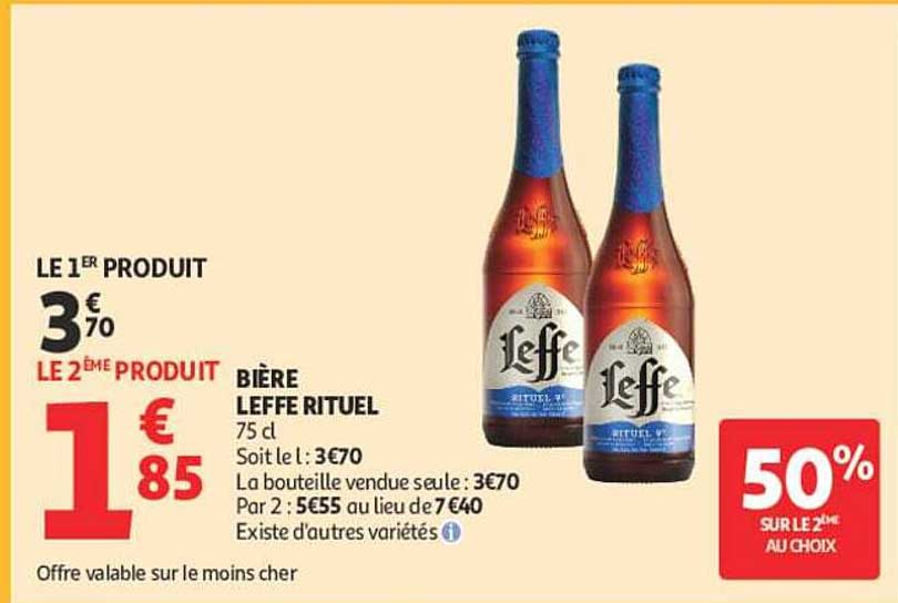 BIÈRE LEFFE RITUEL 75 cl