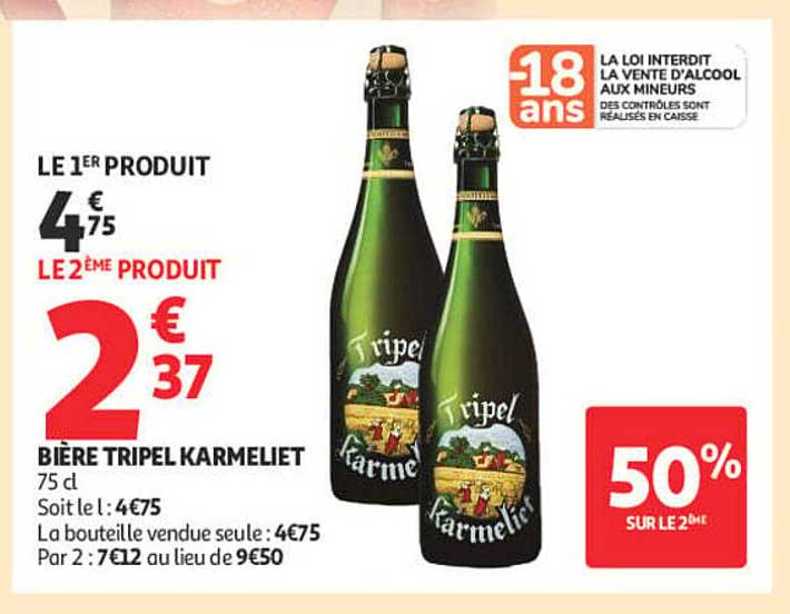 BIÈRE TRIPEL KARMELIET 75 cl