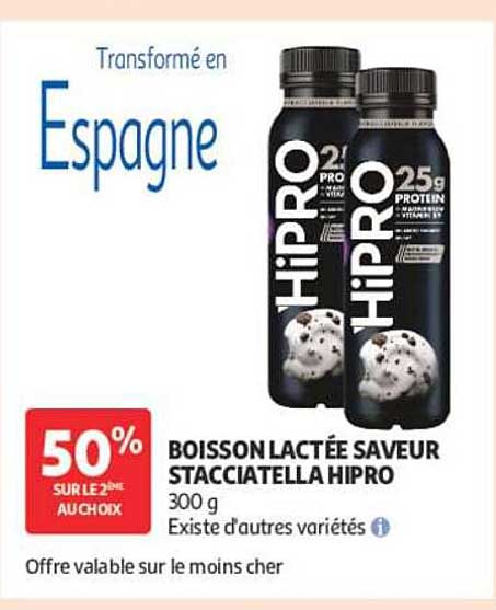 BOISSON LACTÉE SAVEUR STACCIATELLA HIPRO 300 g