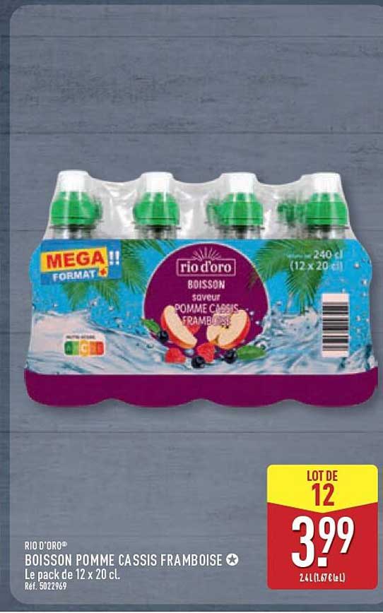 BOISSON POMME CASSIS FRAMBOISE