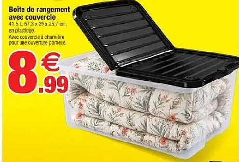 Boîte de rangement avec couvercle