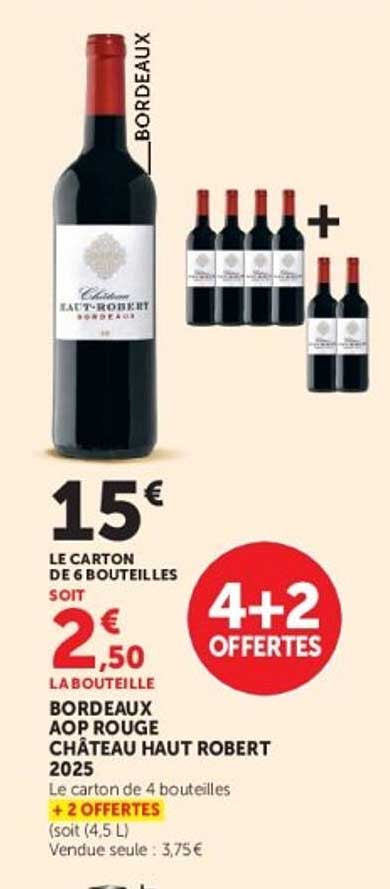Bordeaux AOP rouge Château Haut Robert 2025