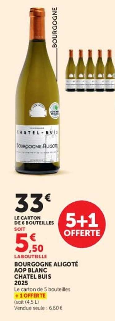 BOURGOGNE ALIGOTÉ AOP BLANC CHATEL BUIS 2025