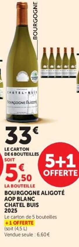 BOURGOGNE ALIGOTÉ AOP BLANC CHATEL BUIS 2025