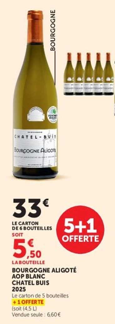 BOURGOGNE ALIGOTÉ AOP BLANC CHATEL BUIS 2025