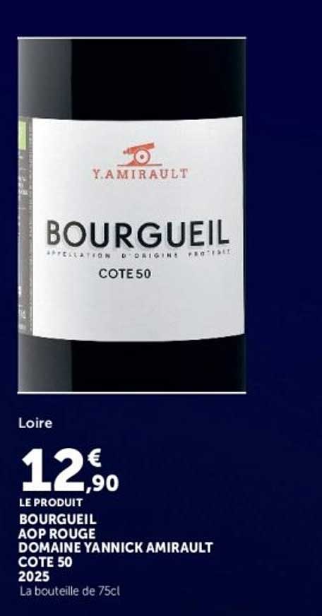 BOURGUEIL AOP ROUGE DOMAINE YANNICK AMIRAULT COTE 50 2025