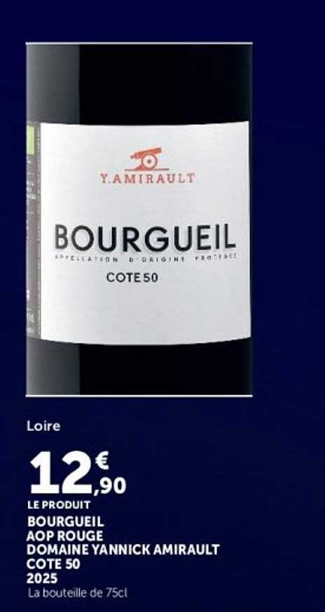 BOURGUEIL AOP ROUGE DOMAINE YANNICK AMIRAULT COTE 50 2025