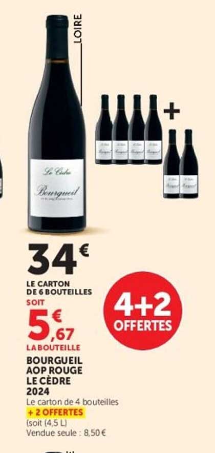 BOURGUEIL AOP ROUGE LE CEDRE 2024
