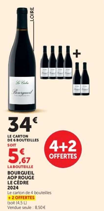 BOURGUEIL AOP ROUGE LE CÈDRE 2024