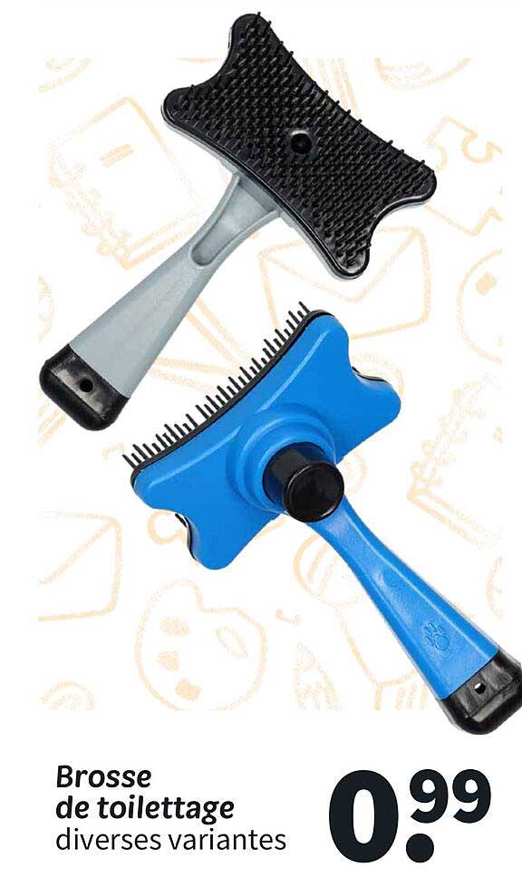 Brosse de toilettage diverses variantes