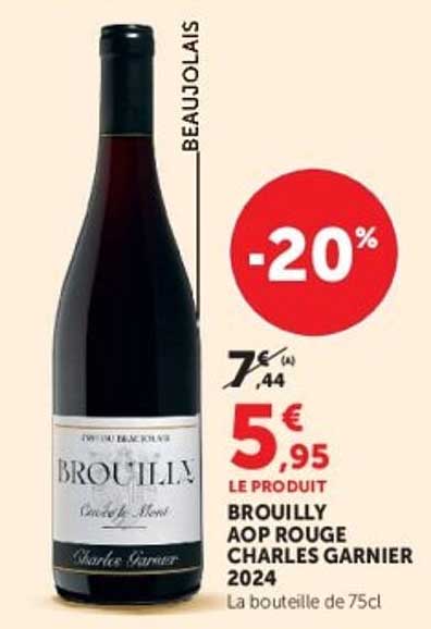BROUILLY AOP ROUGE CHARLES GARNIER 2024