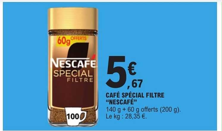 CAFÉ SPÉCIAL FILTRE "NESCAFÉ"