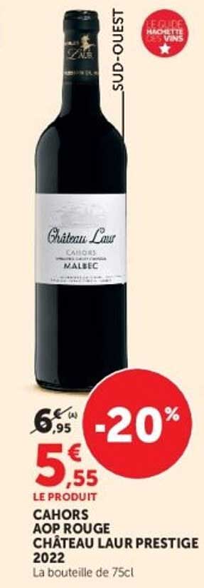 CAHORS AOP ROUGE CHÂTEAU LAUR PRESTIGE 2022