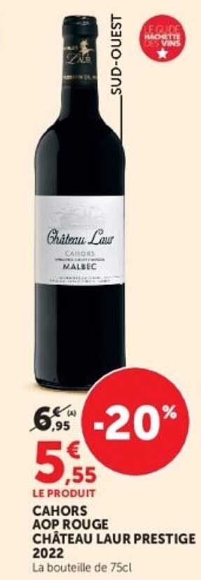 CAHORS AOP ROUGE CHÂTEAU LAUR PRESTIGE 2022