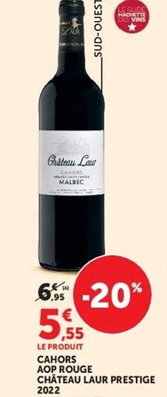 CAHORS AOP ROUGE CHÂTEAU LAUR PRESTIGE 2022