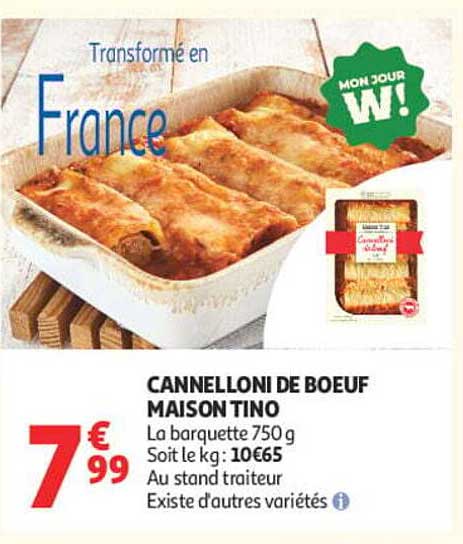 CANNELLONI DE BOEUF MAISON TINO